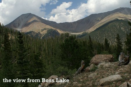 view from Boss Lake